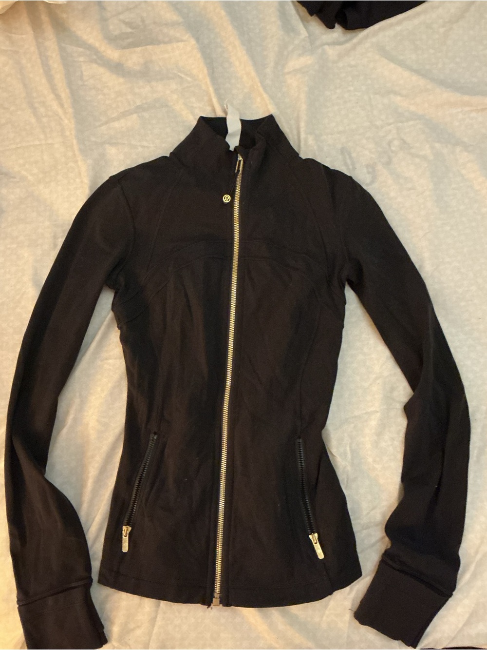 Lululemon Define Jacket Size 2 Black With Gold Zipper